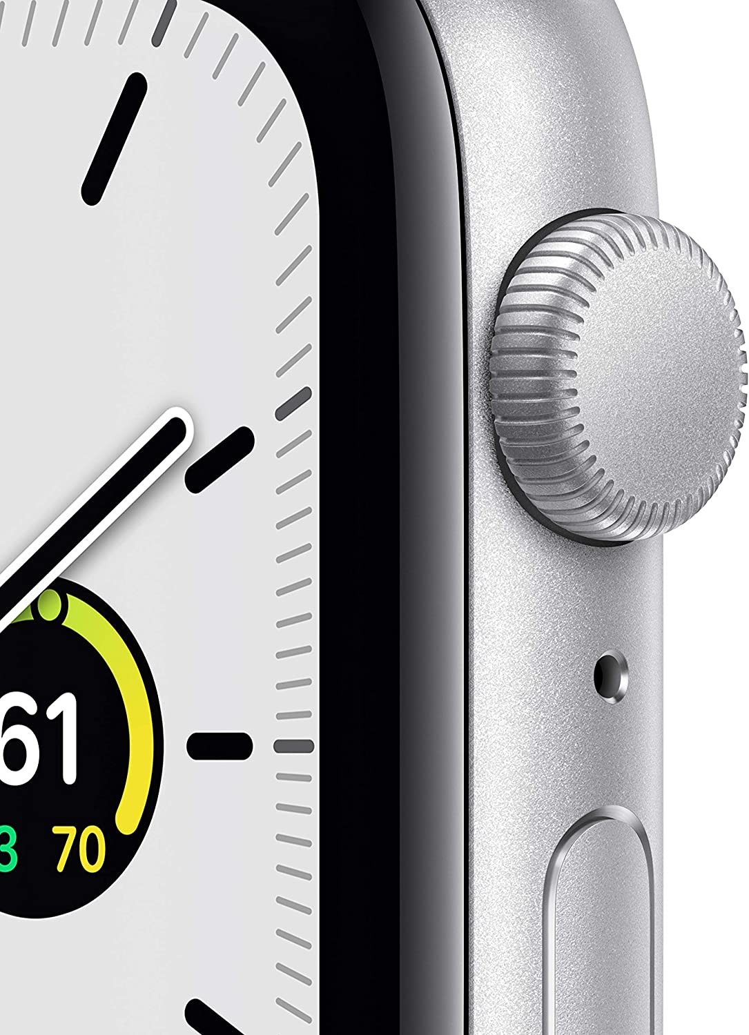 Apple Watch SE (GPS, 40mm) - Silver Aluminum Case with White Sport Band (Renewed)
