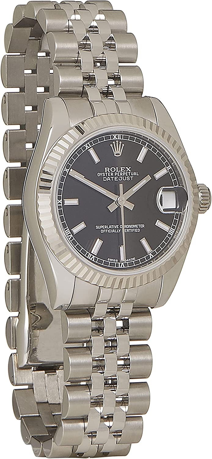 Pre-Loved Stainless Steel & 18K White Gold Datejust 178274 31mm