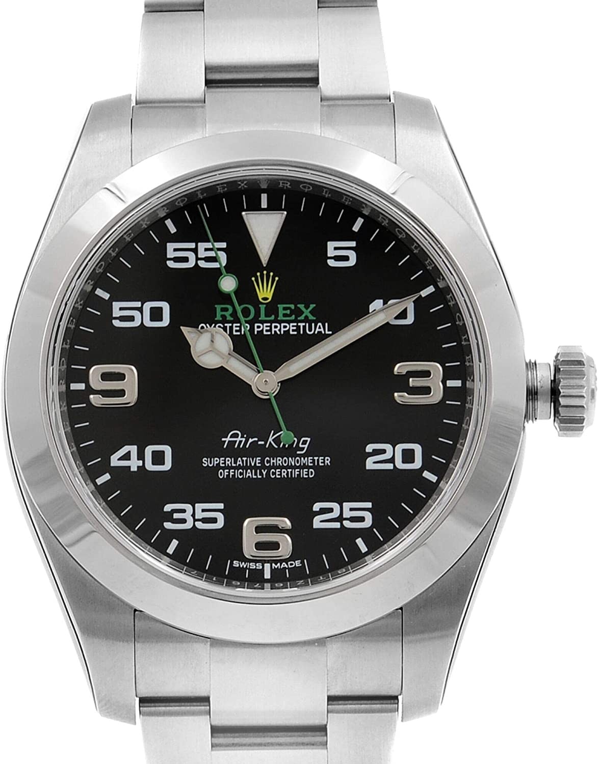 Rolex Air King Black Dial Stainless Steel Mens Watch 116900BKAO