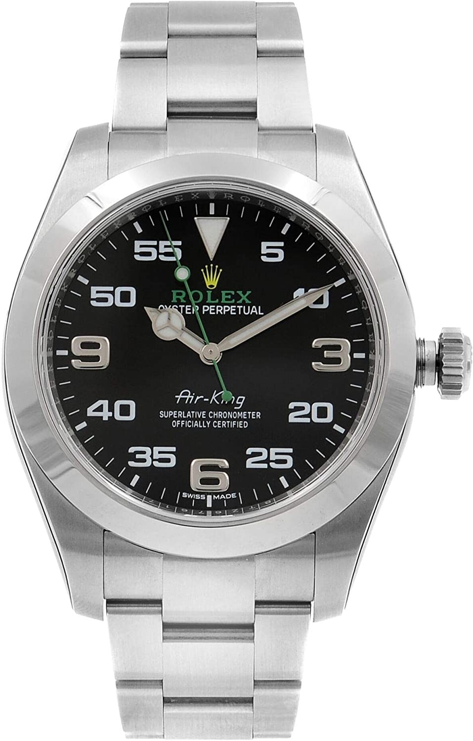 Rolex Air King Black Dial Stainless Steel Mens Watch 116900BKAO