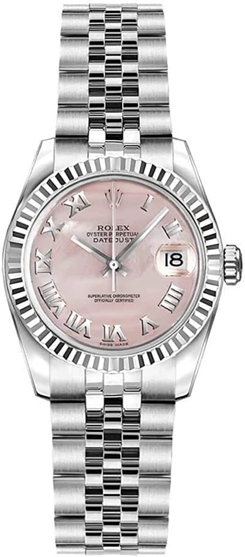 Rolex Lady-Datejust 26 Pink Mother of Pearl Dial Women s Watch 179174