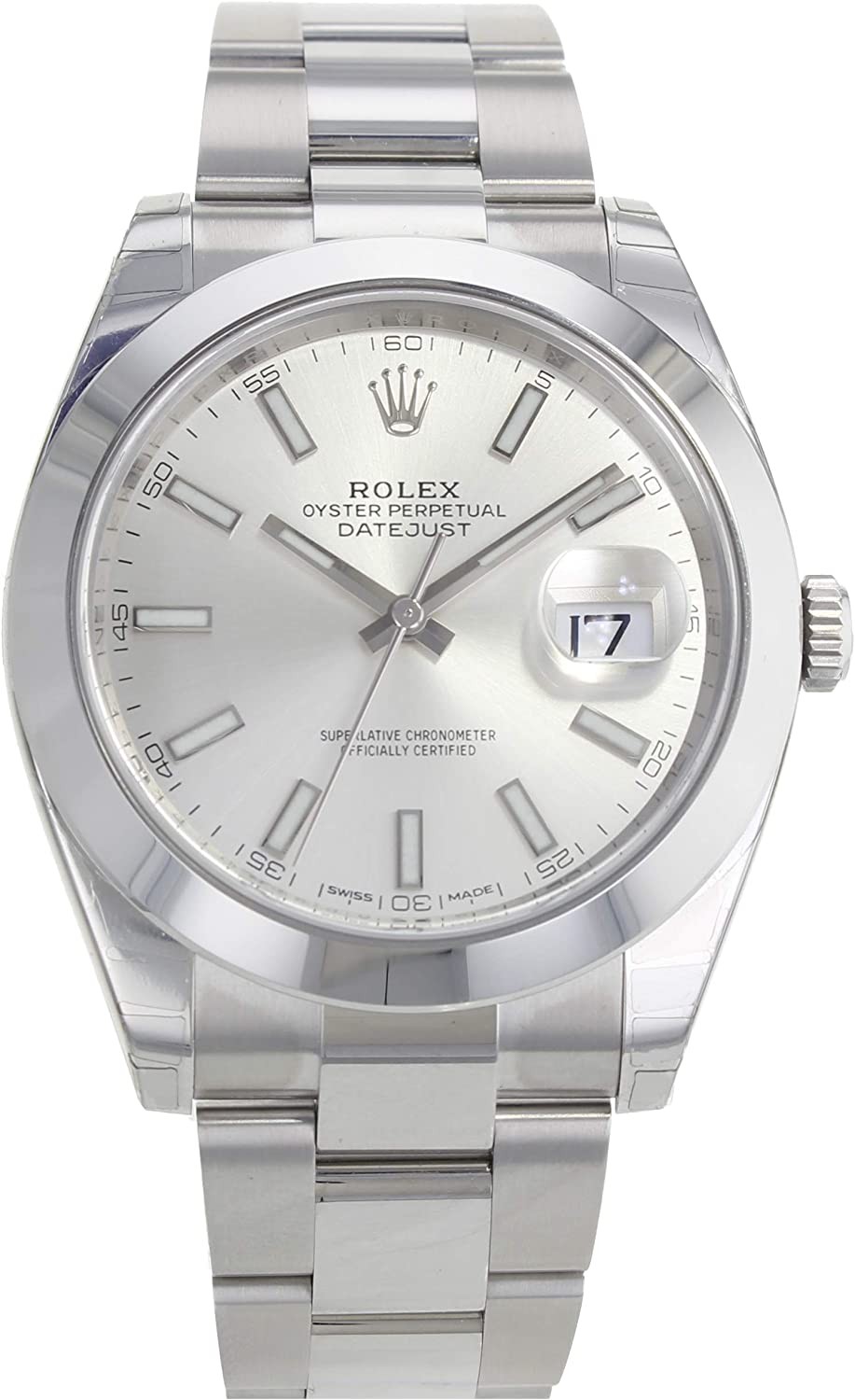 Rolex Datejust 41 Silver Dial Stainless Steel Automatic Men s Watch 126300SSO