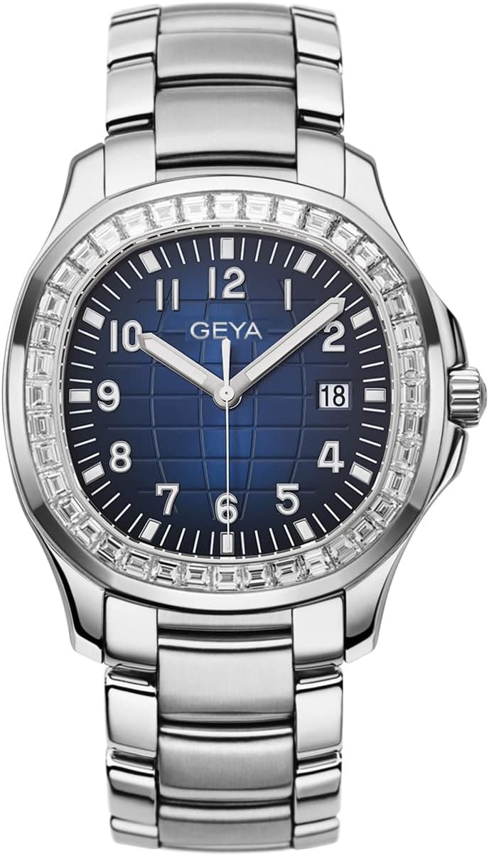 Redhai Automatic Mechanical Watch Skeleton Stainless 50M Waterproof Anti Shock Casual Diver Men Wrist Watch Sterling Watches Chronograph Analog Business Casual Fashion Adjustable Silicone Band