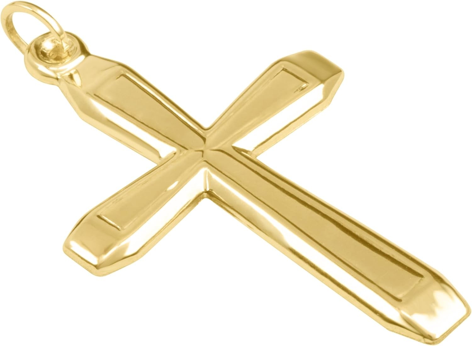 JULIETTE COLLECTION 14KT Yellow Gold Cross Religious Pendants/Charms for Men and Women - Available in Various Designs