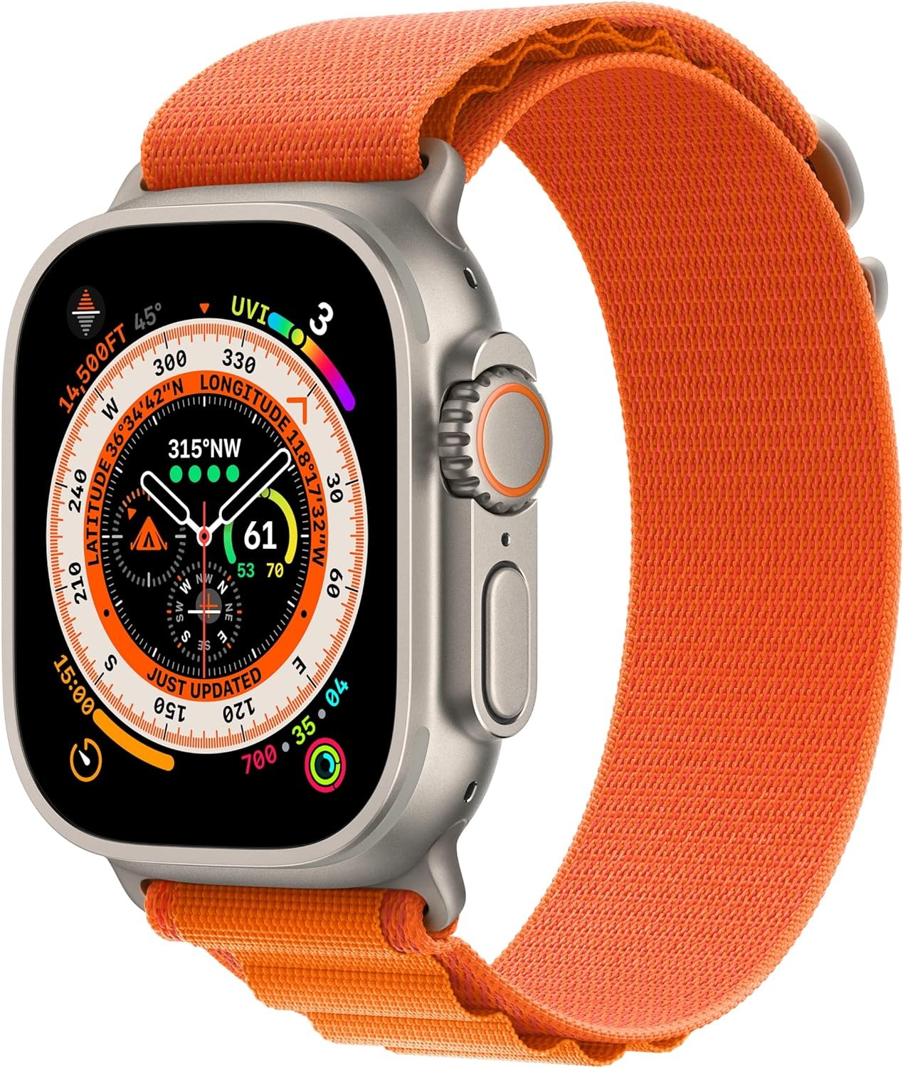 Apple Watch Band - Alpine Loop (49mm) - Orange - Medium