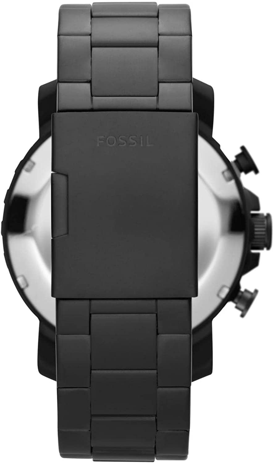 Fossil Men s Nate Stainless Steel Quartz Chronograph Watch