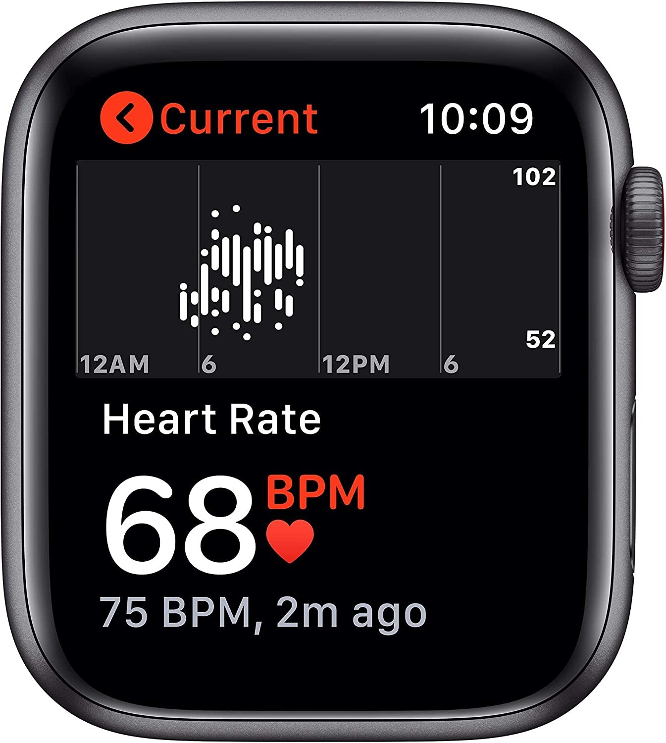 Apple Watch SE (GPS + Cellular, 44mm) - Space Gray Aluminum Case with Black Sport Band (Renewed)