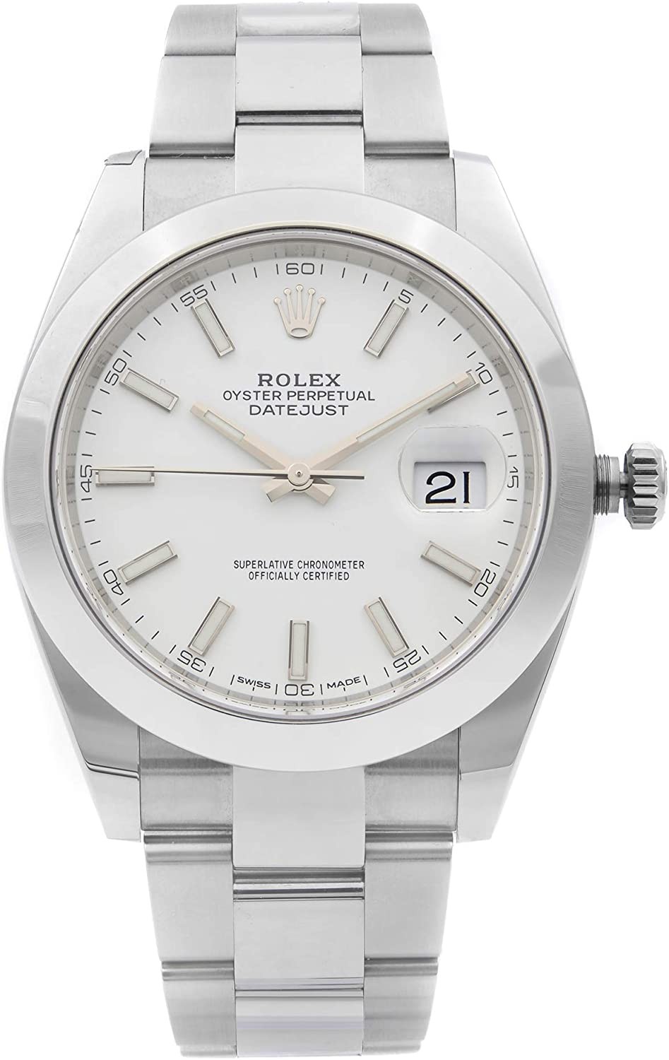 Rolex Oyster Perpetual Datejust White Dial Automatic Men s Watch 126300WSO