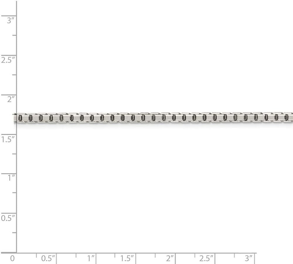 925 Sterling Silver Box Chain Necklace Jewelry Gifts for Women in Silver Choice of Lengths 16 18 20 24 22 26 28 30 36 and Variety of mm Options