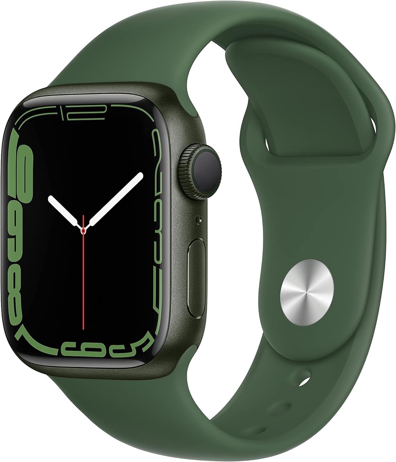 Apple Watch Series 7 [GPS 41mm] Smart Watch w/Green Aluminum Case with Clover Sport Band. Fitness Tracker, Blood Oxygen & ECG Apps, Always-On Retina Display, Water Resistant
