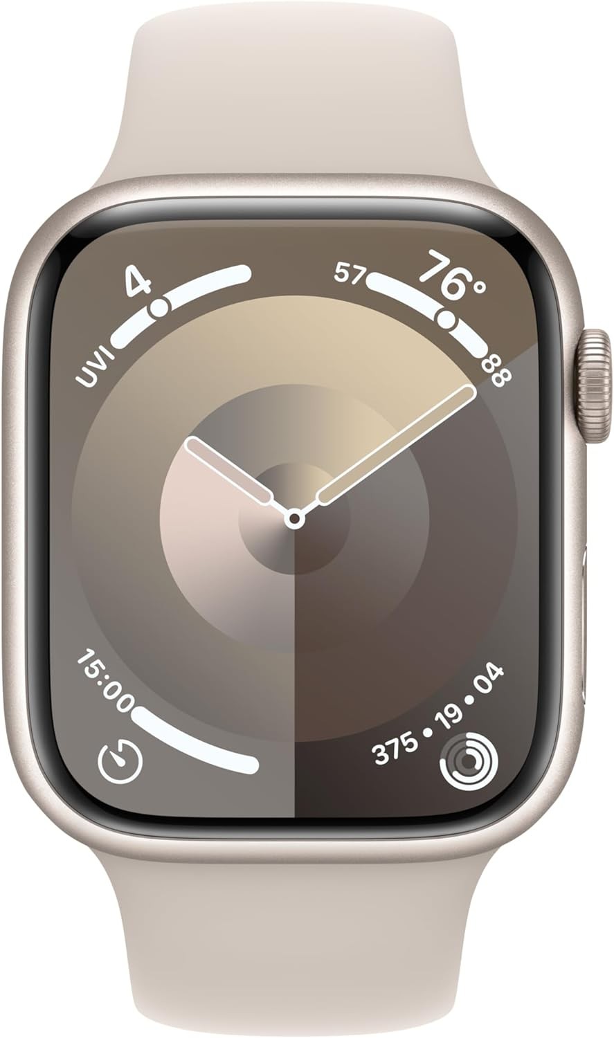Apple Watch Series 9 [GPS + Cellular 45mm] Smartwatch with Starlight Aluminum Case with Starlight Sport Band M/L. Fitness Tracker, Blood Oxygen & ECG Apps, Always-On Retina Display