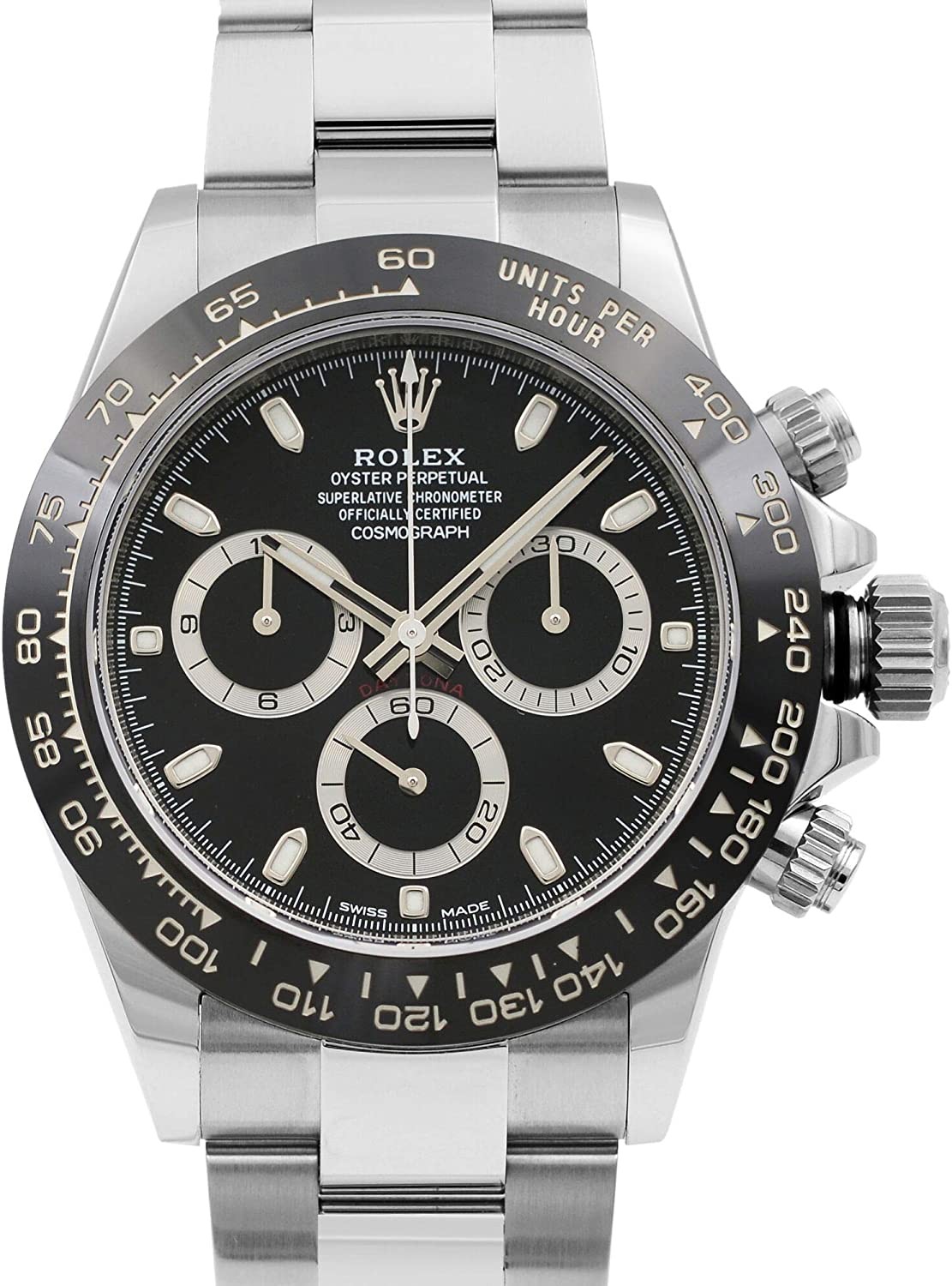 Rolex Cosmograph Daytona Black Dial 40mm Oystersteel Men s Watch 116500LN-0002