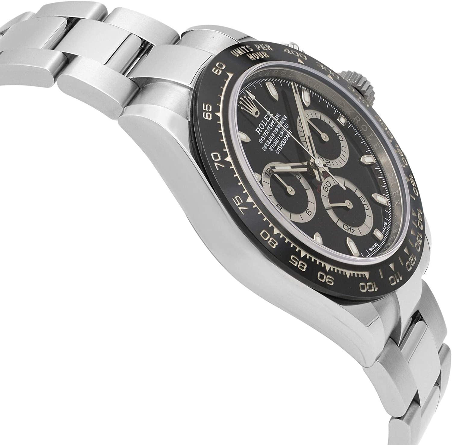 Rolex Cosmograph Daytona Black Dial 40mm Oystersteel Men s Watch 116500LN-0002