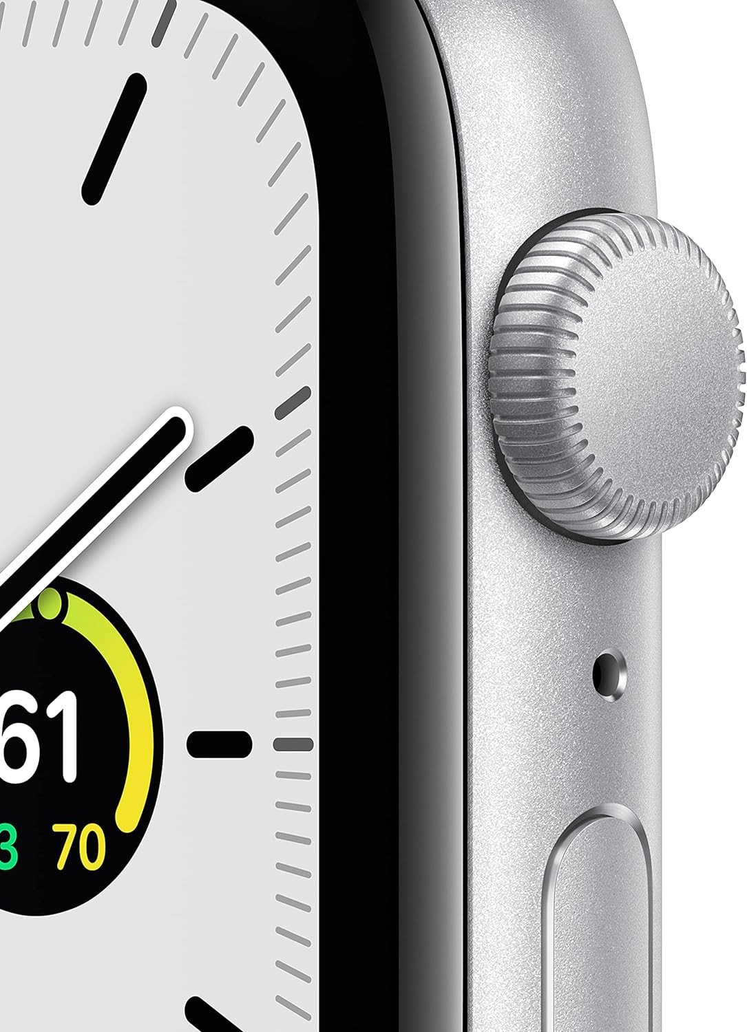 Apple Watch SE (Gen 1) [GPS 44mm] Smart Watch w/Silver Aluminium Case with Abyss Blue Sport Band. Fitness & Activity Tracker, Heart Rate Monitor, Retina Display, Water Resistant