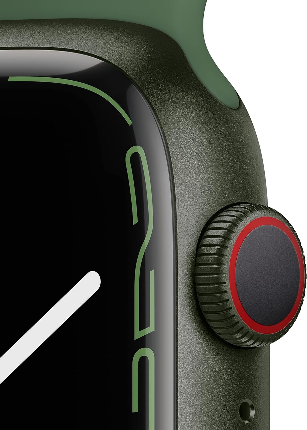 Apple Watch Series 7 [GPS + Cellular 45mm] Smart Watch w/Green Aluminum Case with Clover Sport Band. Fitness Tracker, Blood Oxygen & ECG Apps, Always-On Retina Display, Water Resistant