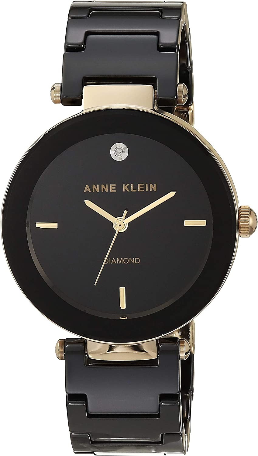 Anne Klein Women s Genuine Diamond Dial Ceramic Bracelet Watch