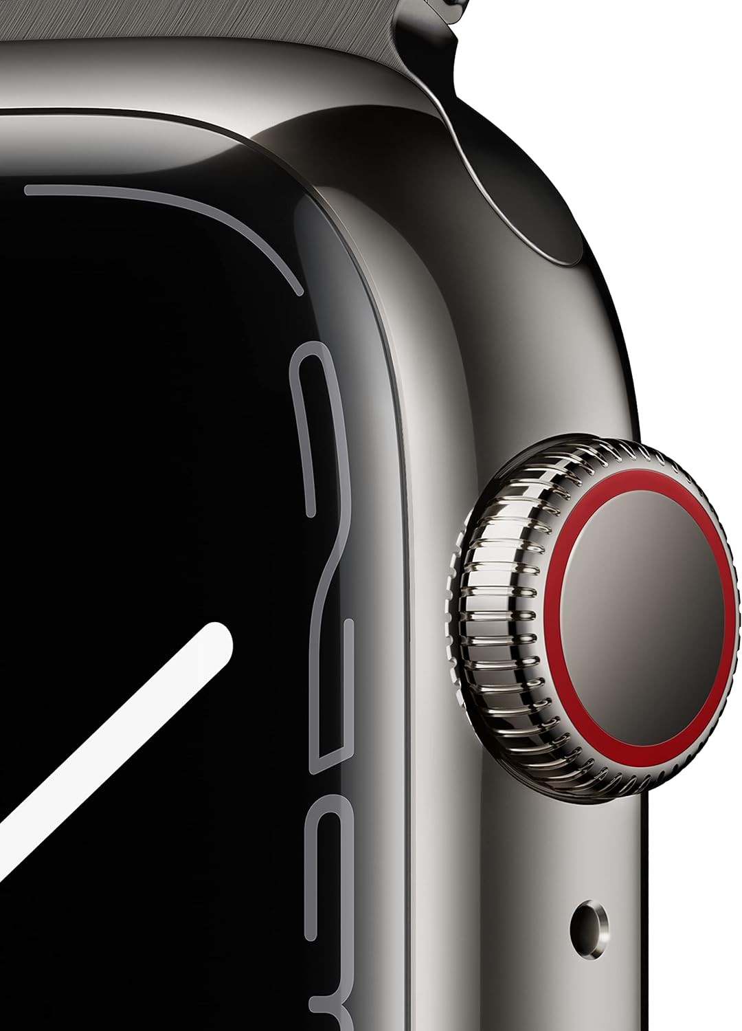 Apple Watch Series 7 [GPS + Cellular 41mm] Smart Watch w/Graphite Stainless Steel Case with Graphite Milanese Loop. Fitness Tracker, Blood Oxygen & ECG Apps, Always-On Retina Display, Water Resistant
