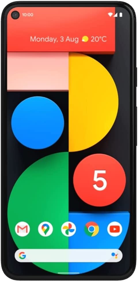 Unlocked Google Pixel 5 128GB Just Black GA01316-US (Renewed)