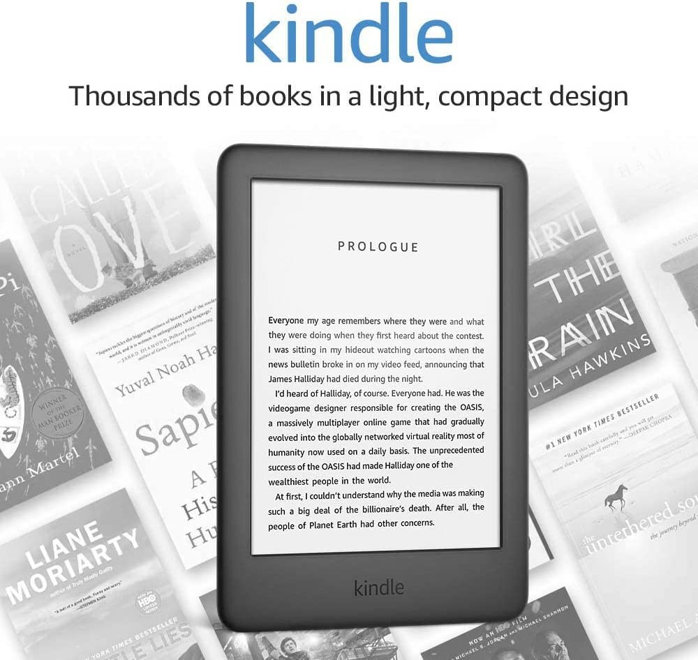 Kindle (2019 release) - With a Built-in Front Light - Black - Without Lockscreen Ads