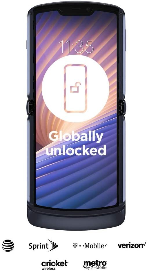 Motorola Razr 5G | Unlocked | Made for US by Motorola | 8/256GB | 48MP Camera | 2020 | Polished Graphite