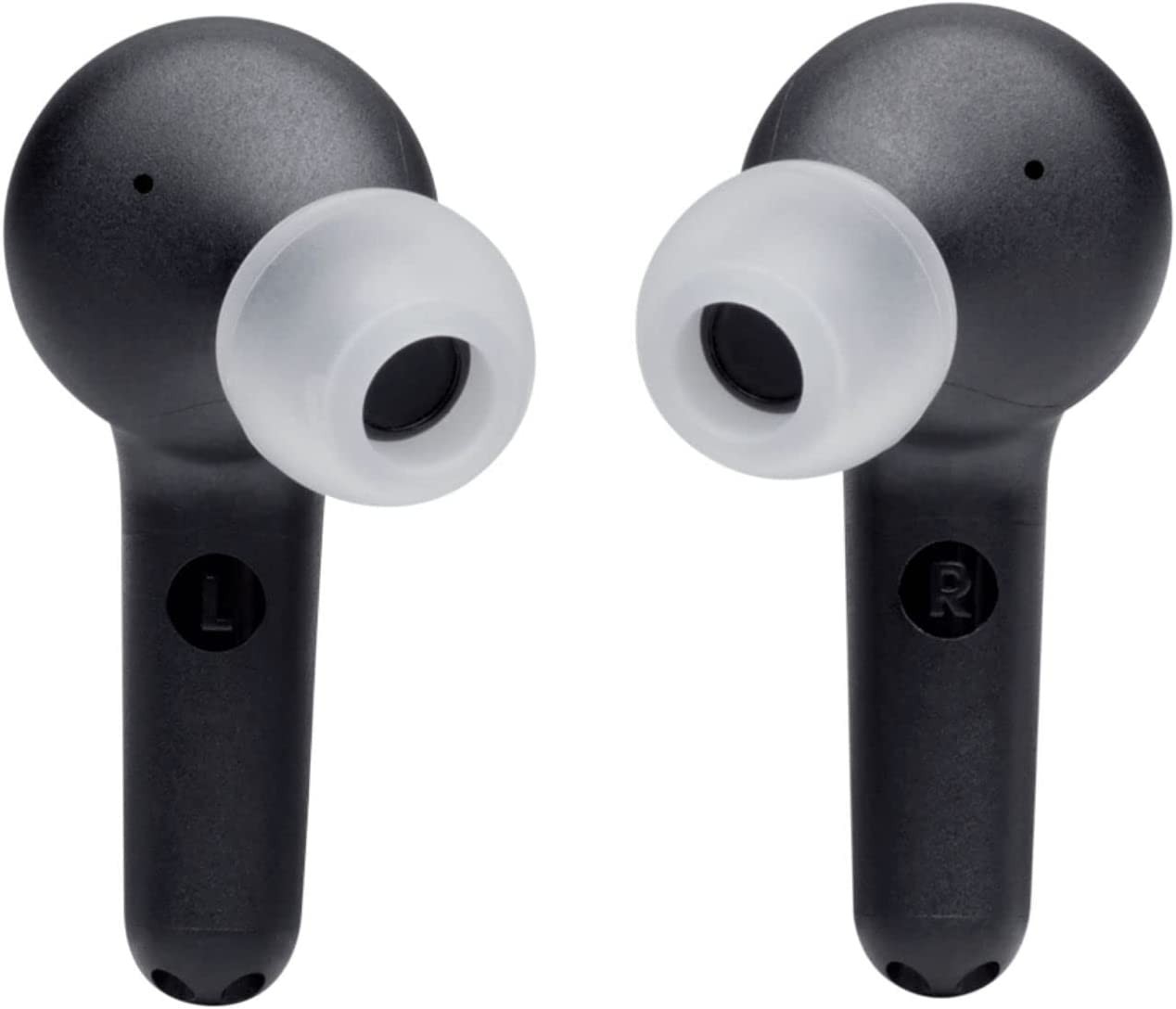 JBL Tune 215TWS True Wireless Earbud Headphones Pure Bass Sound, Bluetooth, 25H Battery, Dual Connect (Black)