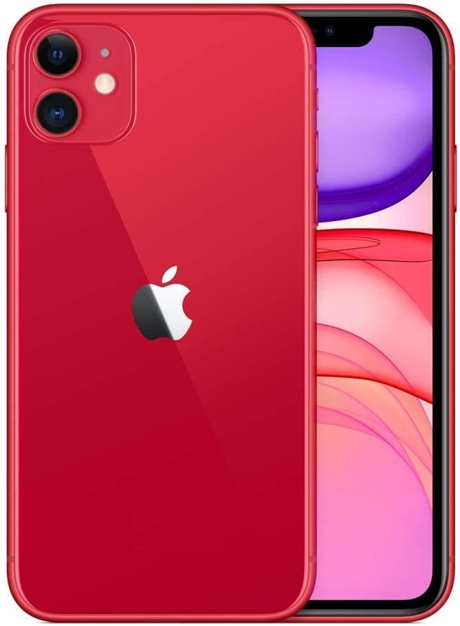 Apple iPhone 11, 64GB, Red - Unlocked (Renewed)