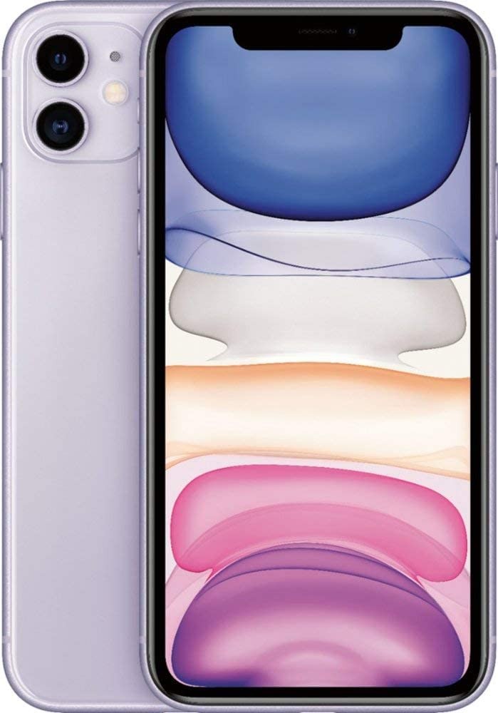 Apple iPhone 11, 64GB, Purple - Fully Unlocked (Renewed)