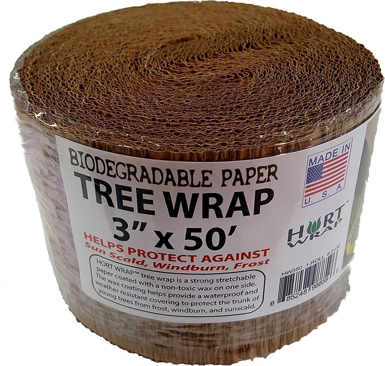 HORT Paper Tree Wrap 3" x 50  roll, Commercial Grade