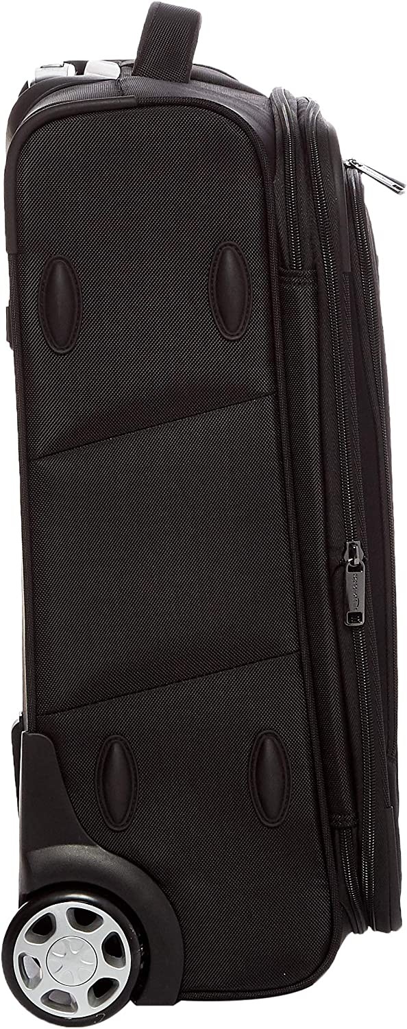 Amazon Basics Expandable Softside Carry-On Luggage Suitcase With TSA Lock And Wheels - 24 Inch, Black