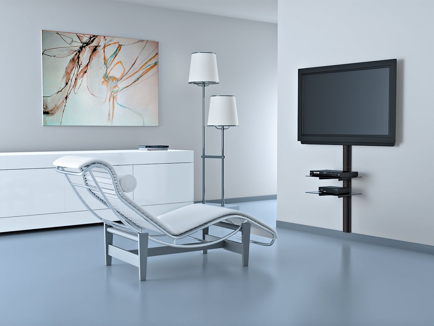 Meliconi 480517 SlimStyle AV Shelf Plus - Black
