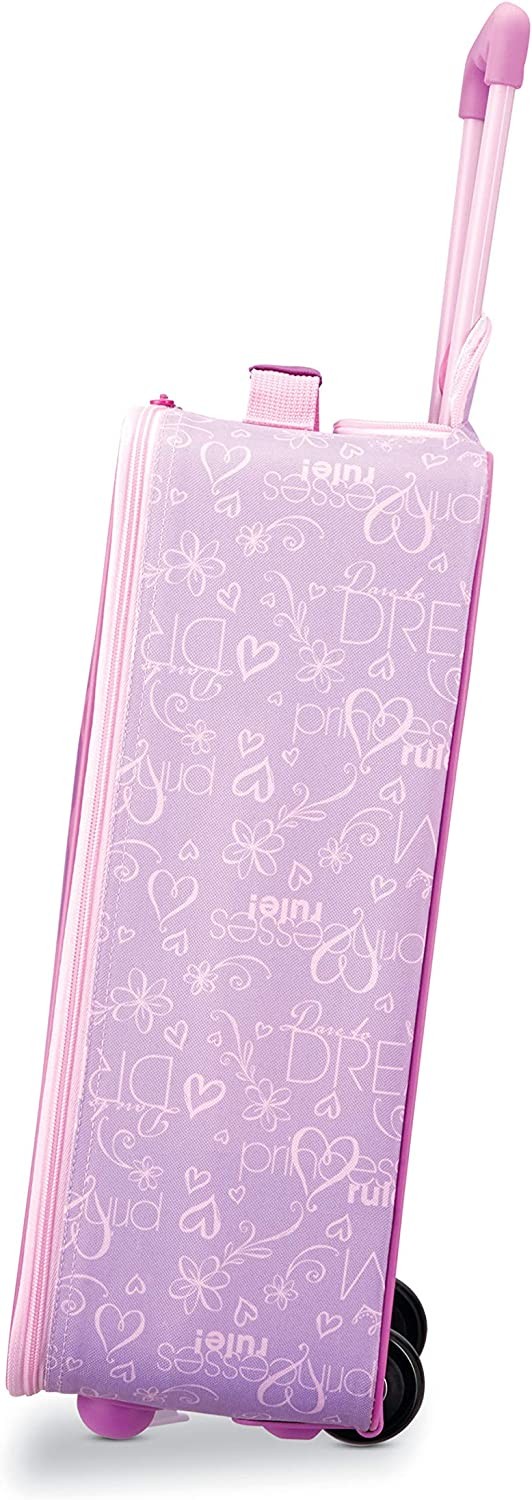 American Tourister Kids  Disney Softside Upright Luggage, Princess 2, 18"