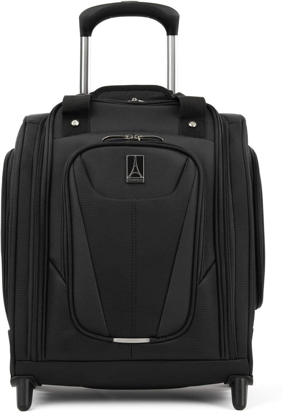 Travelpro Maxlite 5 Softside Lightweight Rolling Underseat Compact Carry-On Upright 2 Wheel Bag, Men and Women, Black, 15-Inch
