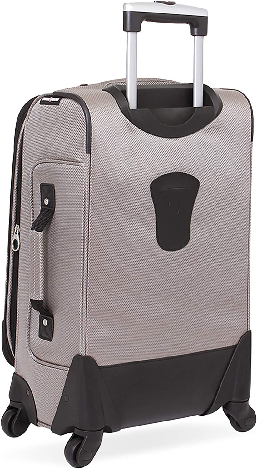 SwissGear Sion Softside Expandable Luggage, Pewter, Carry-On 21-Inch