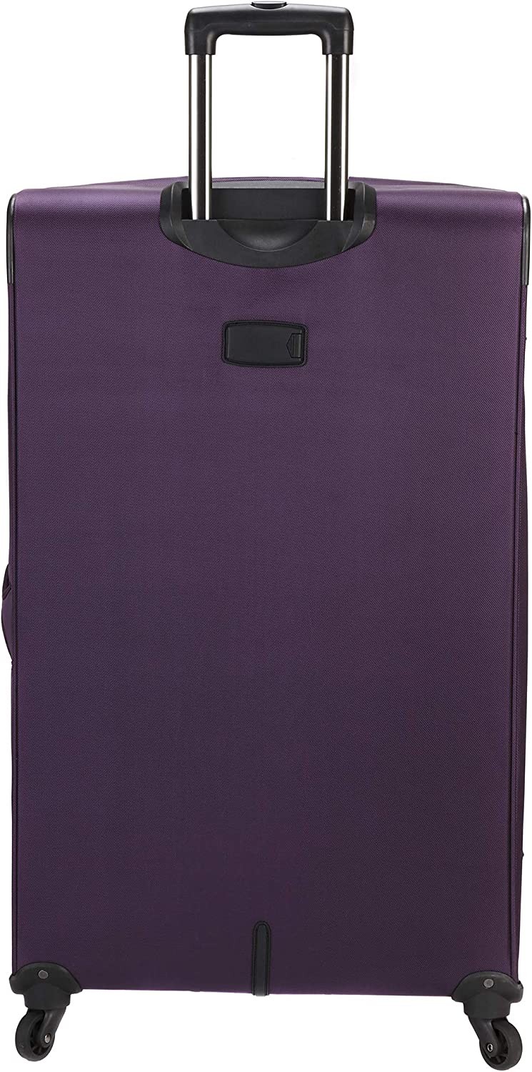 Travelers Club Business Class Expandable Spinner Luggage, Premium Purple, Checked-Extra Large 32-Inch