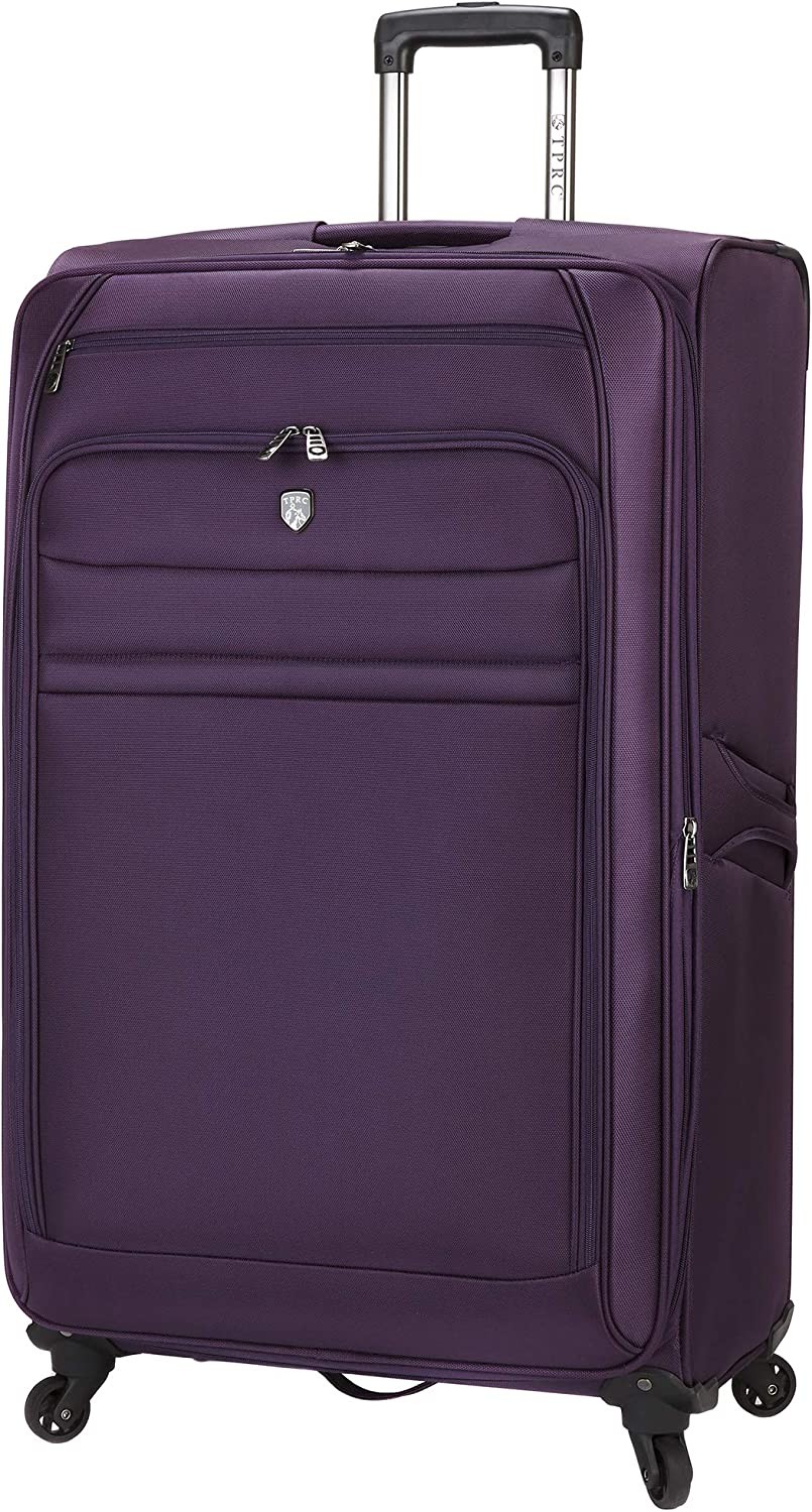 Travelers Club Business Class Expandable Spinner Luggage, Premium Purple, Checked-Extra Large 32-Inch