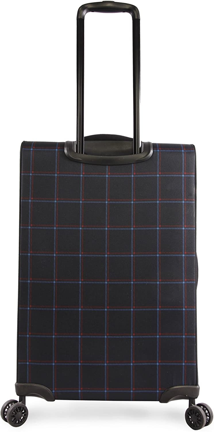 Original Penguin Original 3pc Expandable Suitcase Set with Spinner Wheels, Navy Plaid, One Size