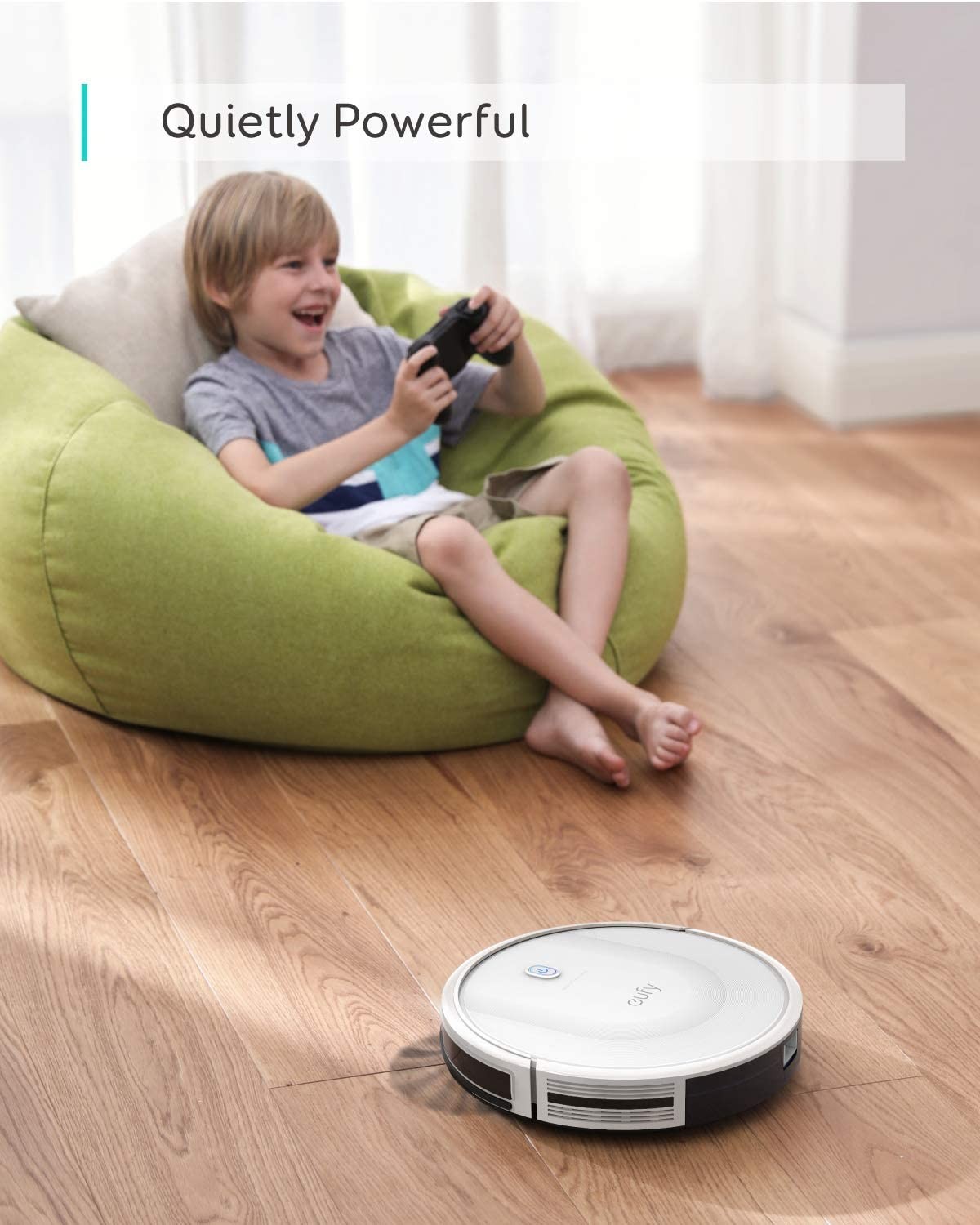 eufy by Anker, BoostIQ RoboVac 11S MAX, Robot Vacuum Cleaner, Super-Thin, 2000Pa Super-Strong Suction, Quiet, Self-Charging Robotic Vacuum Cleaner, Cleans Hard Floors to Medium-Pile Carpets, White