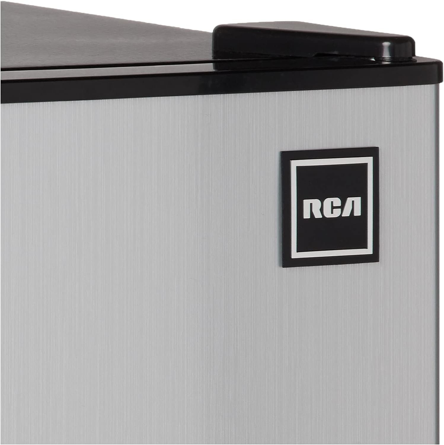 RCA RFR836 3.2 Cu Ft 2 Door Fridge and Freezer, Stainless Steel