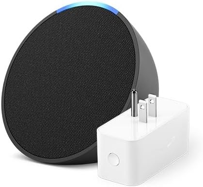 Echo Pop Charcoal with Amazon Smart Plug