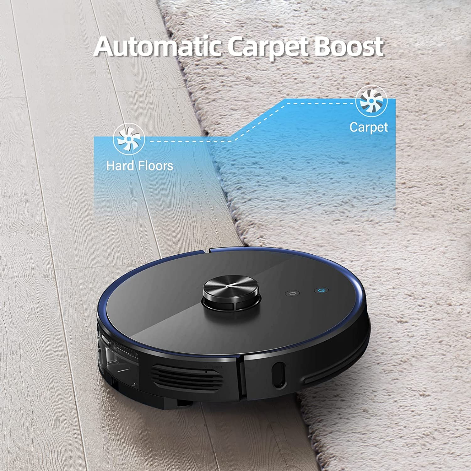 VIOMI S9 Robot Vacuum Cleaner Self-Emptying 2700Pa, 5200mAh, 3 in 1 ( Sweep, Vacuum and Mop ), Robotic Vacuum 360° LDS Lidar, Auto Dirt Disposal, Smart Mapping, 2.4GHz Wifi & Alexa, Ideal for Pet Hair