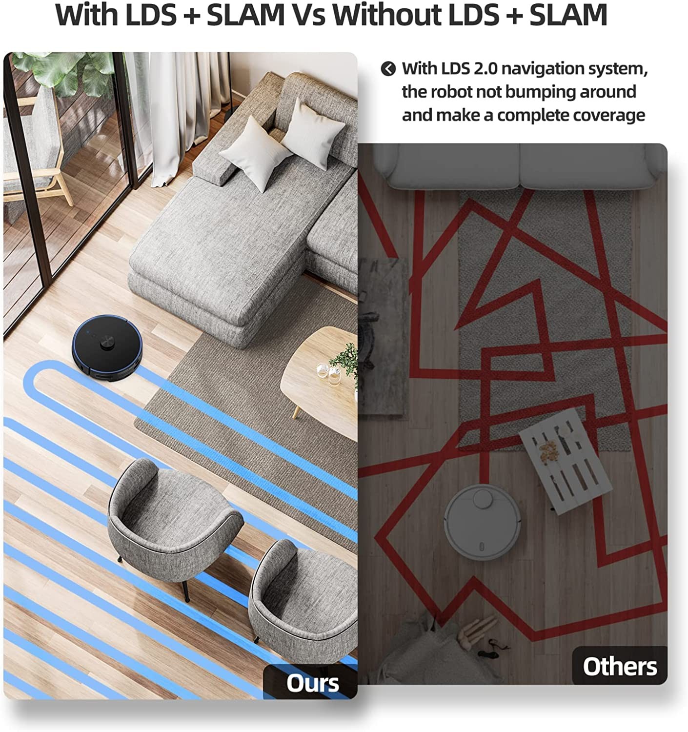 VIOMI S9 Robot Vacuum Cleaner Self-Emptying 2700Pa, 5200mAh, 3 in 1 ( Sweep, Vacuum and Mop ), Robotic Vacuum 360° LDS Lidar, Auto Dirt Disposal, Smart Mapping, 2.4GHz Wifi & Alexa, Ideal for Pet Hair