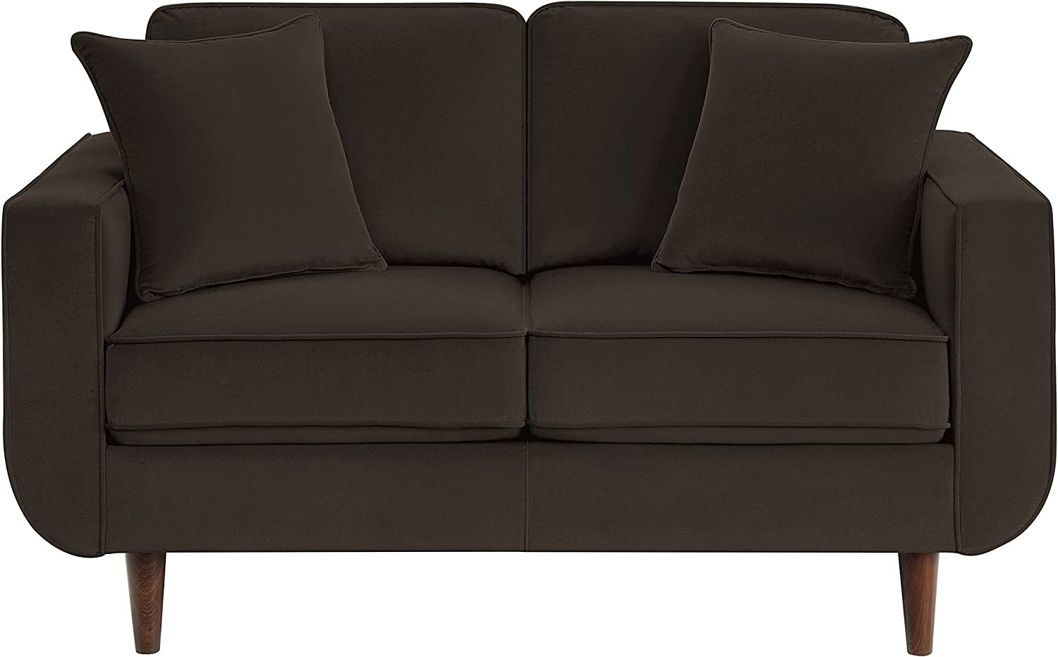 Lexicon Vera Living Room Loveseat, Chocolate