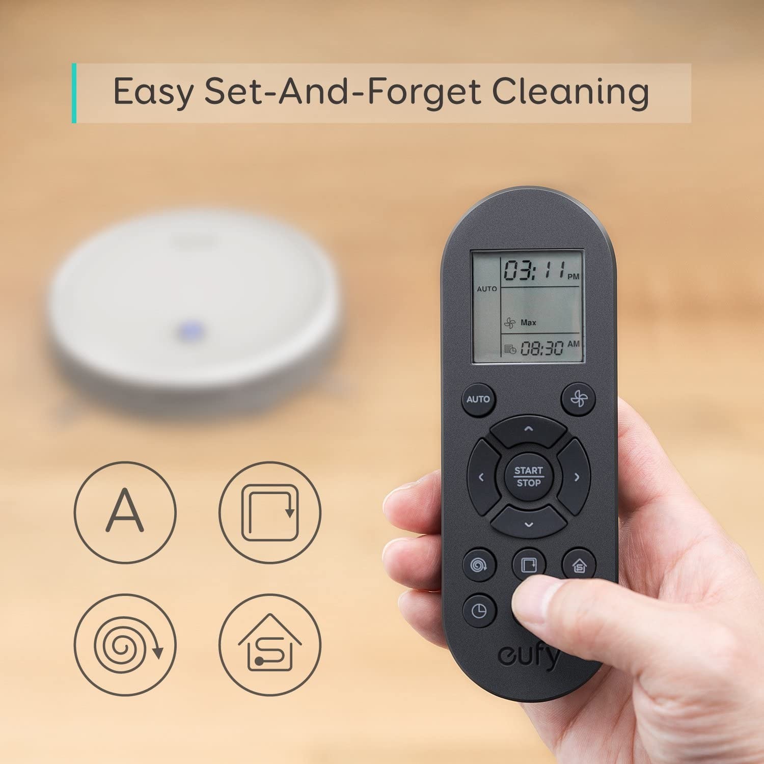 eufy BoostIQ RoboVac 11S (Slim), Robot Vacuum Cleaner, Super-Thin, 1300Pa Strong Suction, Quiet, Self-Charging Robotic Vacuum Cleaner, Cleans Hard Floors to Medium-Pile Carpets