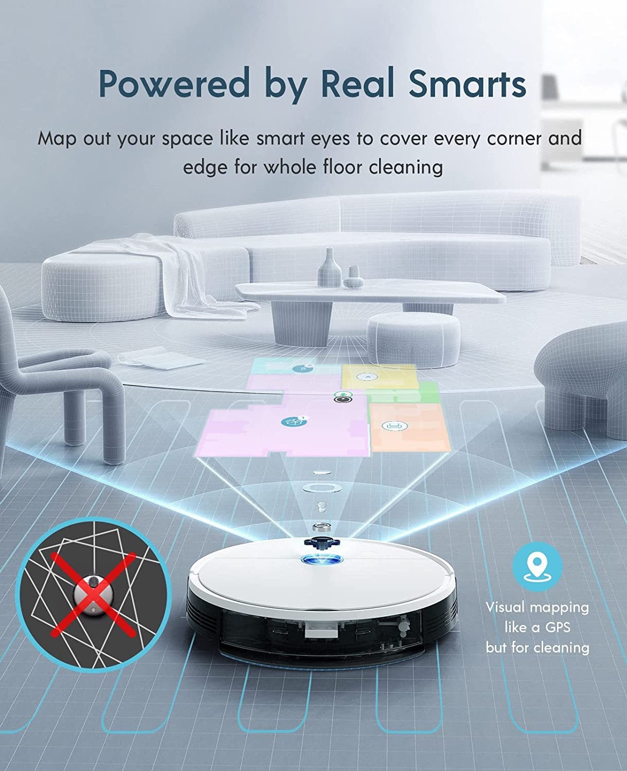 yeedi vac Station Robot Vacuum and Mop, Self Emptying 3-in-1, 3000Pa Suction, 200Mins Runtime with Clean Schedule, Smart Mapping and Carpest Detection, Editable Map, Virtual Boundary