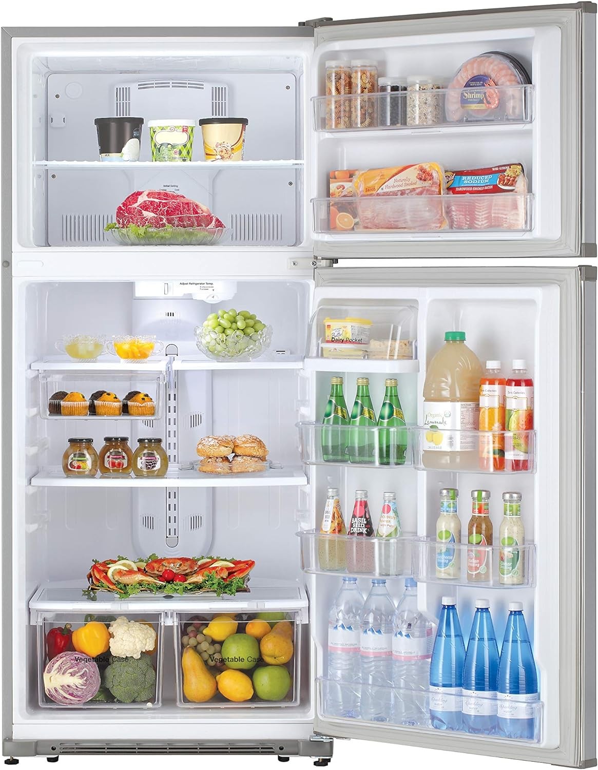 Winia WTE21GSSLD 21 Cu. Ft. Top Mount Refrigerator - Fingerprint Resistant Metallic Finish