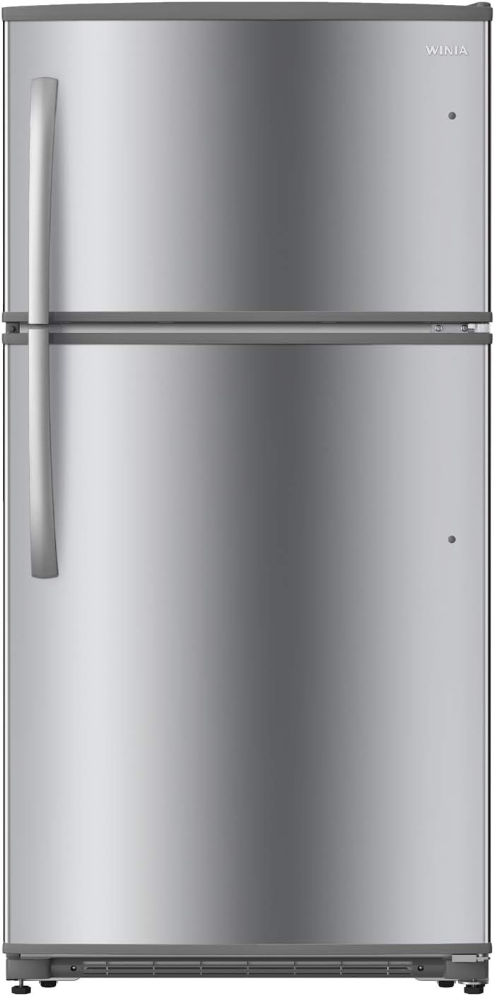 Winia WTE21GSSLD 21 Cu. Ft. Top Mount Refrigerator - Fingerprint Resistant Metallic Finish